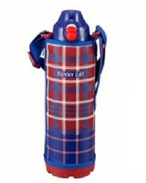 ステンレスボトル <サハラ> 2WAY 1.0L レッドチェック 4904710420775