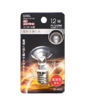 LEDミニボール球(装飾用/1.2W/52lm/クリア電球色/G30/E17) 4971275646308
