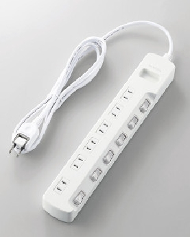 省エネタップ 個別スイッチ 6個口 2m 4953103456792