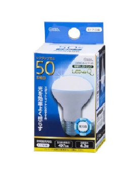 LED電球 レフランプミニ形(50形相当/497lm/昼光色/E17/配光角150°/密閉形器具対応) 4971275607705