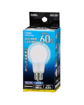 LED電球(60形相当/Ra85/880lm/昼光色/E26/全方向配光310°/密閉形器具対応) 4971275637603