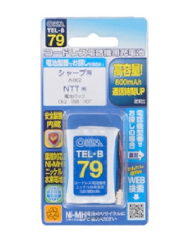 コードレス電話機用充電式ニッケル水素電池 4971275500792