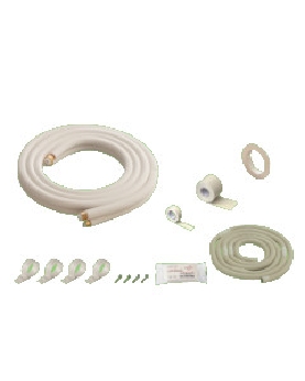 【5個入り】エアコン配管セット(電線なし部品入り)2分3分ペアタイプ 7m 4524188010362