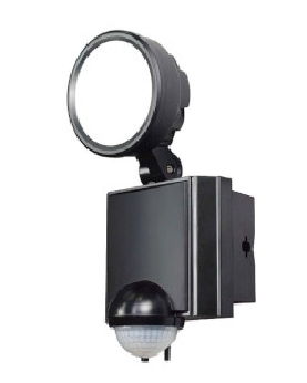 屋外用LEDセンサーライト AC電源 8WLED 1灯 4901087213856
