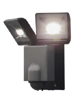 LED人感センサーライト (2灯型) 小型で外観スッキリ4975584702007