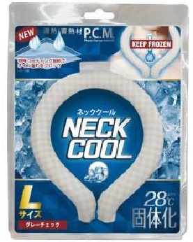 【送料無料】ネッククール【Lサイズ】 グレーチェック 4562350988019