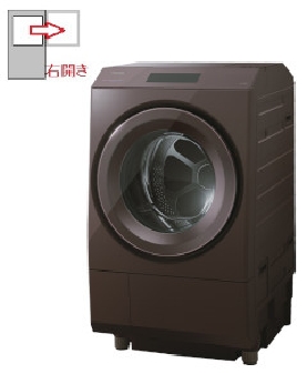 【右開き】ドラム式洗濯乾燥機 洗濯12kg 乾燥7kg 4904530128769