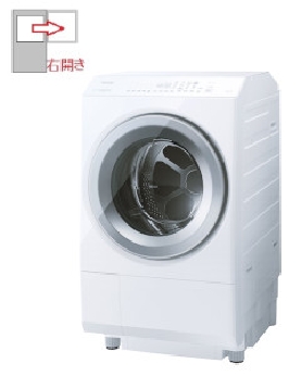 【右開き】ドラム式洗濯乾燥機 洗濯12kg 乾燥7kg 4904530128745