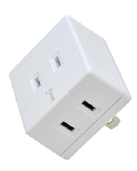 発煙ガードトリプルタップ(異常過熱検知・3個口) 4971275025905