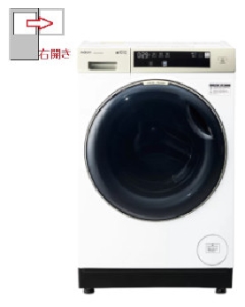 【右開き】ドラム式洗濯乾燥機  洗濯10kg 乾燥5kg 4582678511232