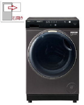 【右開き】ドラム式洗濯乾燥機  洗濯12kg 乾燥6kg 4582678511201