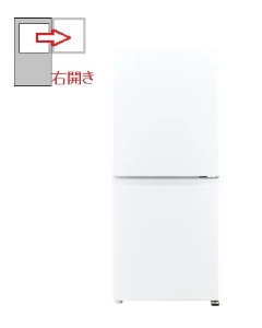 【右開き】冷蔵庫137L 2ドア 4582678513106