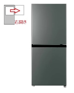 【右開き】冷蔵庫170L 2ドア 4582678513397