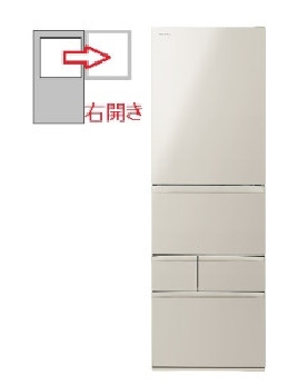 【右開き】5ドア 465L 冷蔵庫 4904530129537