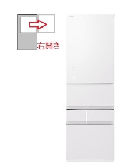 【右開き】5ドア 452L 冷蔵庫 4904530129599
