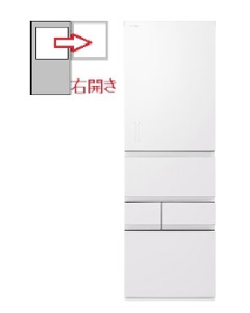 【左開き】5ドア 452L 冷蔵庫 4904530129551