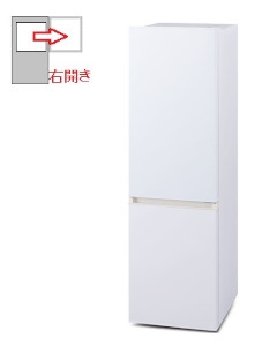 【右開き】2ドア 冷凍冷蔵庫 170L 4967576743501