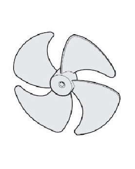 扇風機 羽根  （色：グレー）1001000023747094