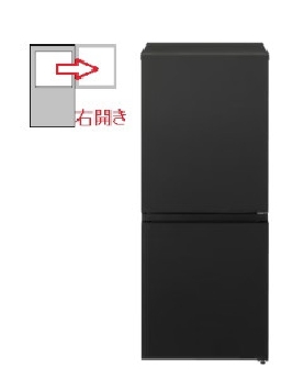 【右開き】156L 2ドア 冷蔵庫 4549980878552