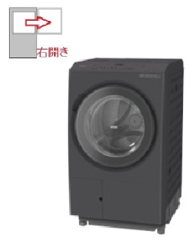 【右開き】ドラム式洗濯乾燥機 洗濯容量13kg 乾燥容量7kg 4549873214306