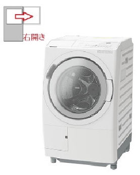 【右開き】ドラム式洗濯乾燥機 洗濯容量12kg 乾燥容量6kg 4549873213972