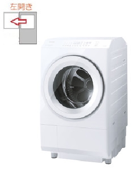 【左開き】ドラム式洗濯乾燥機 洗濯12kg 乾燥7kg 4904530136177
