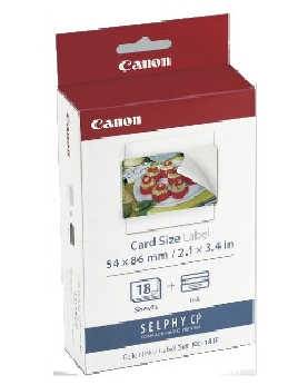 カラーインク/ペーパーセット（カードサイズ/全面シール18枚） 4960999047072