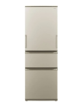 【どっちもドア】冷蔵庫　3ドア 374L 4550556178556